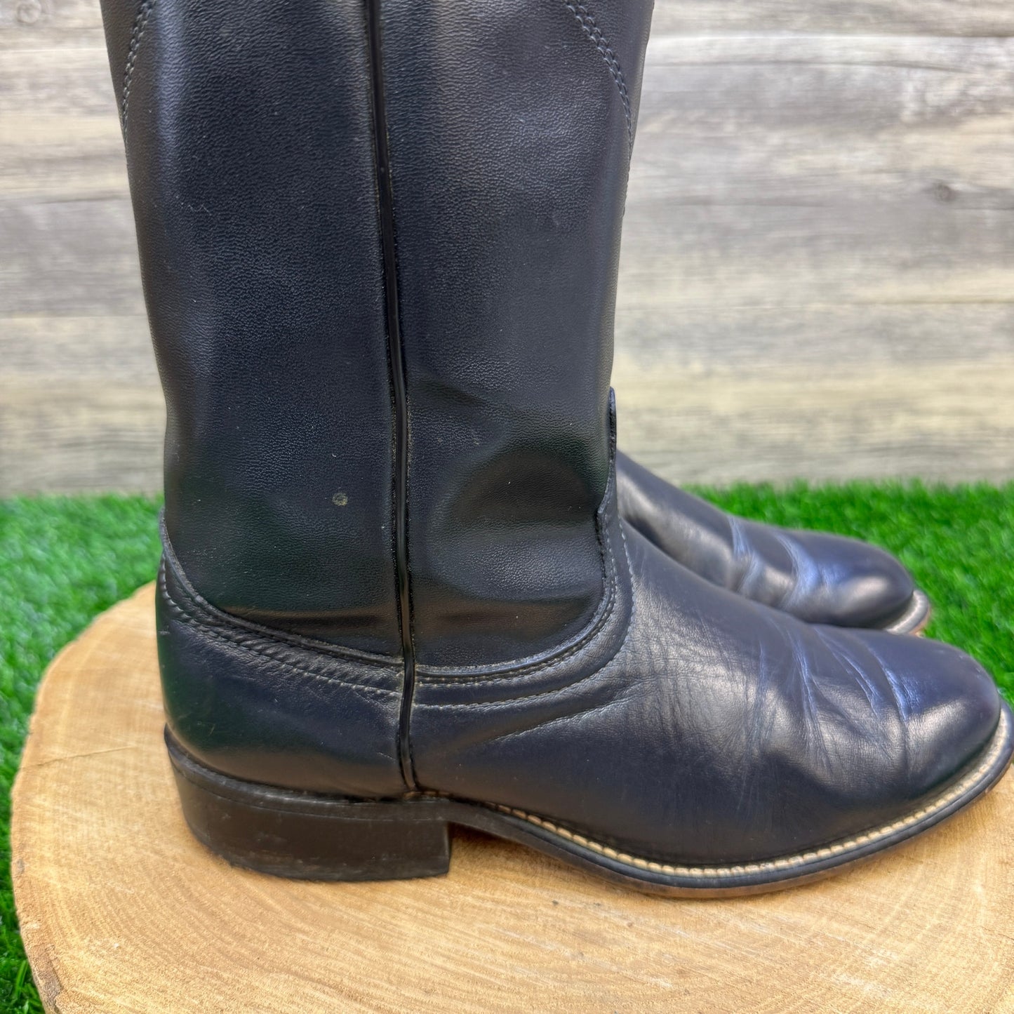 Laredo Women - Size 7.5M - Vintage Blue/Black Roper Cowboy Boots Style 36009