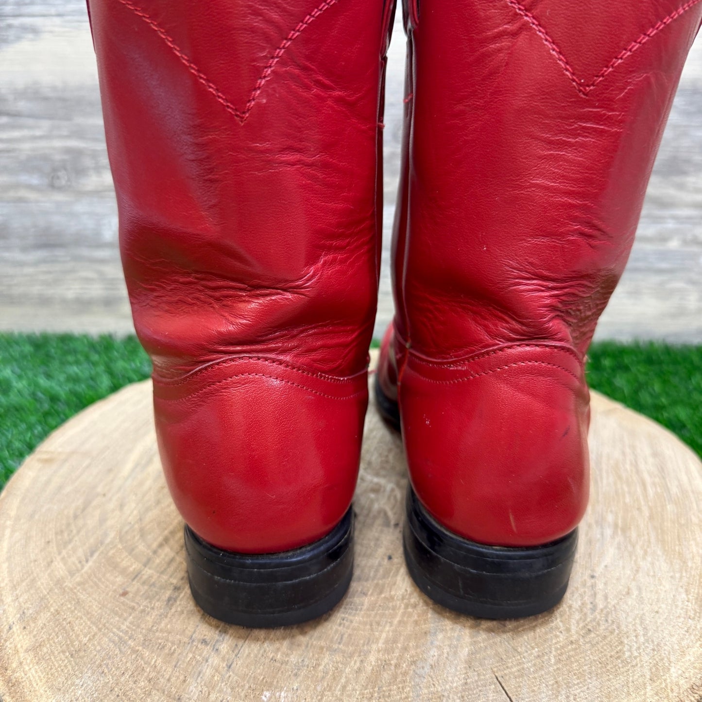 Unknown Women - Size 5.5B - Vintage Red Roper Western Cowboy Boots