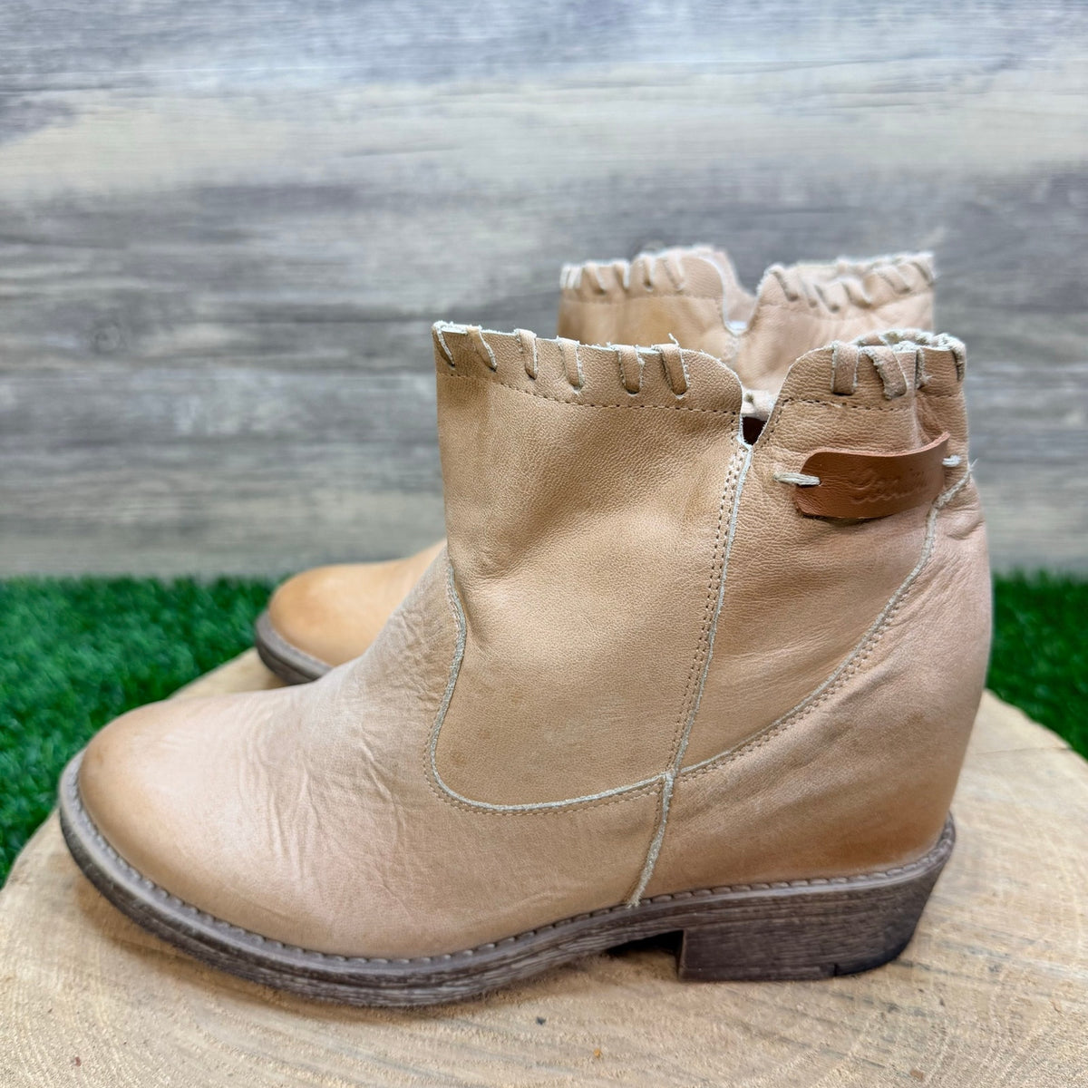 Cool Way Women - Size 7.5 - Sand Ankle Boots
