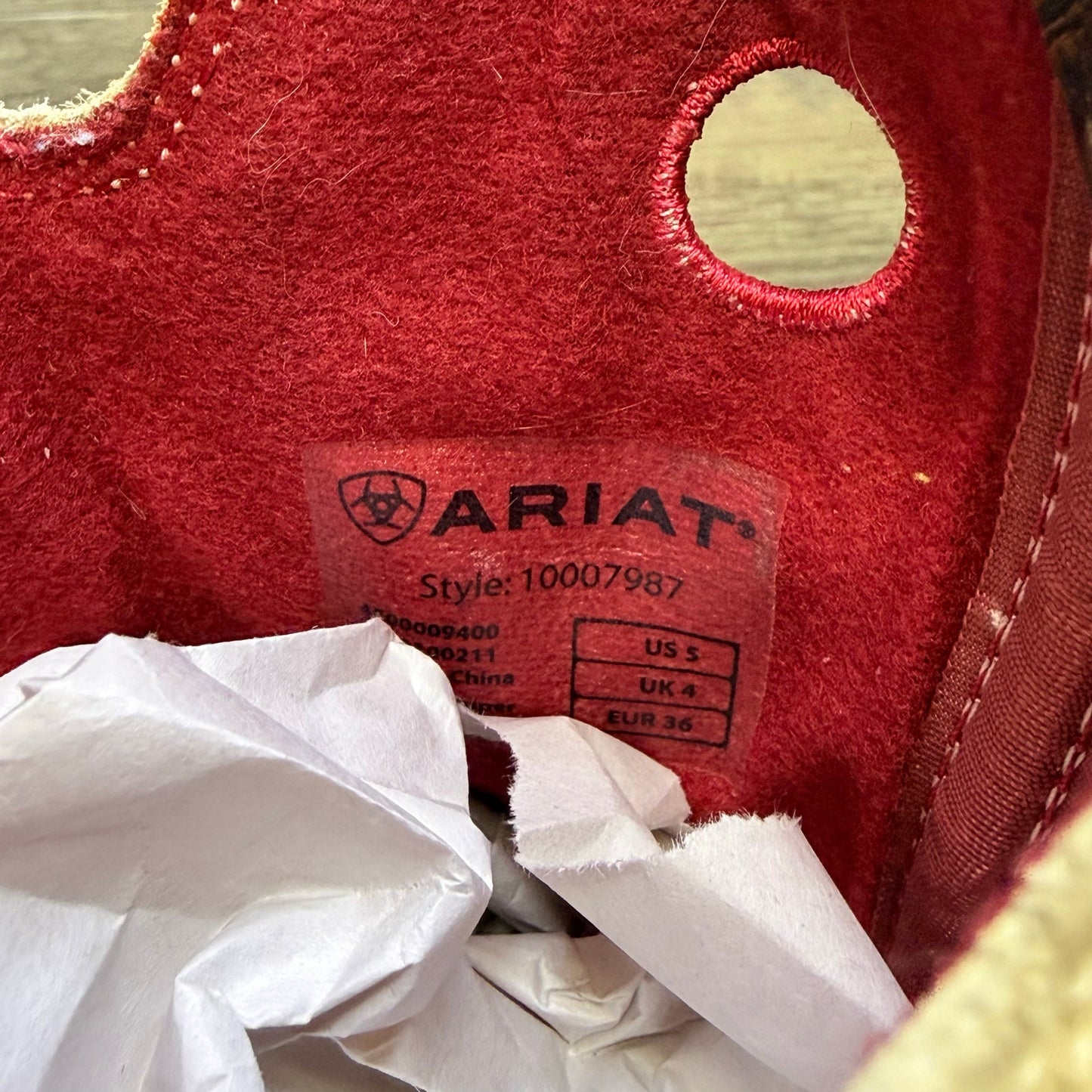 Ariat Women - Size 5 - Live and Ride Square Toe Cowboy Boots 10007987