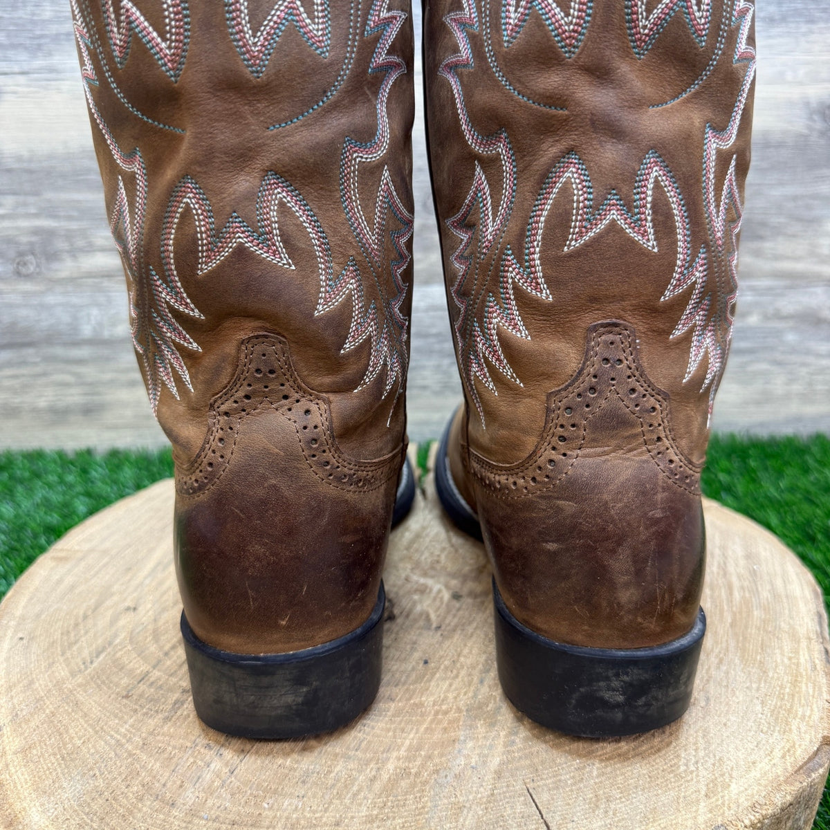 Ariat Women - Size 7.5B - Brown Stockman Cowboy Boots Style 29427