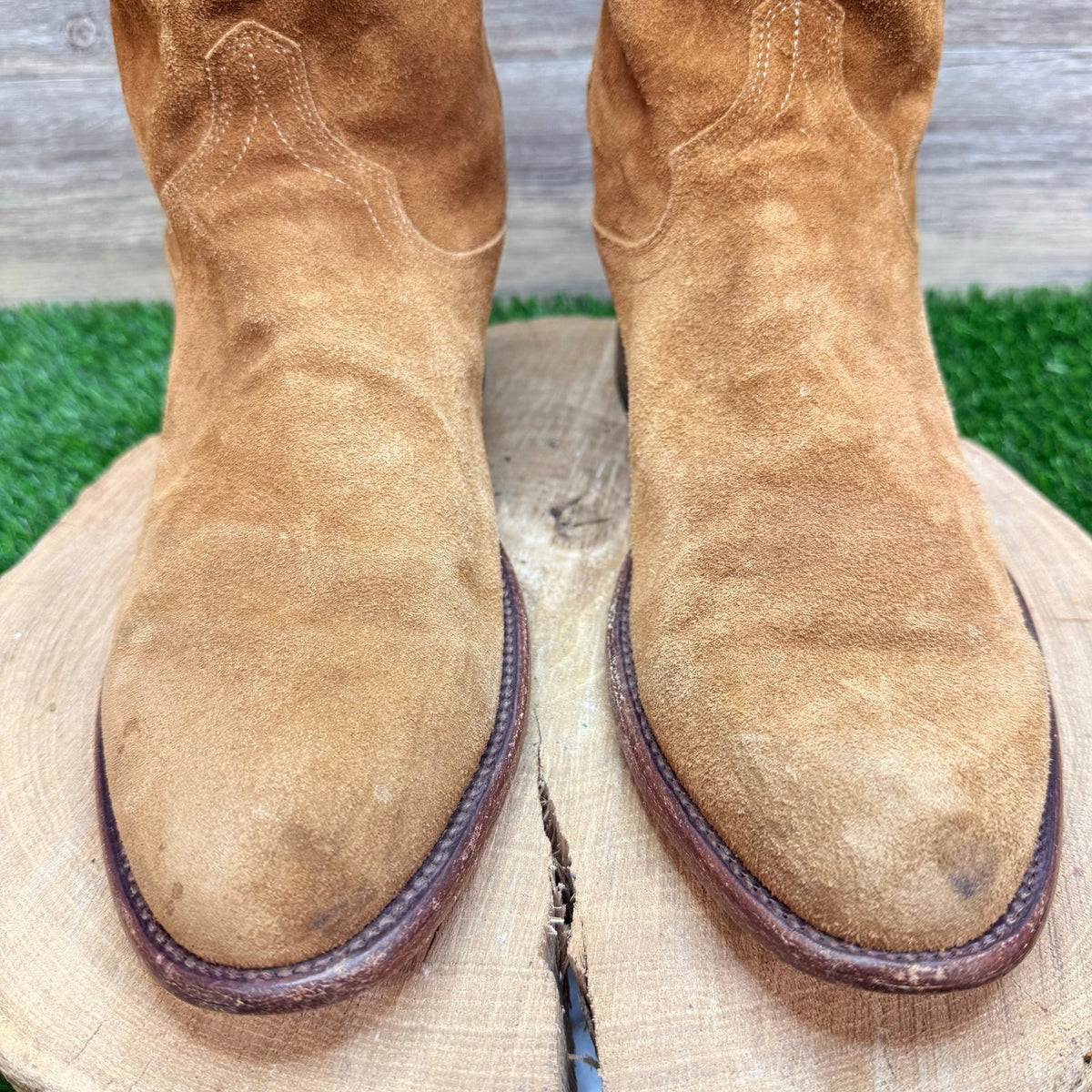 Tecovas Men - Size 11D - Tan Suede The Shane Cowboy Boots 1009