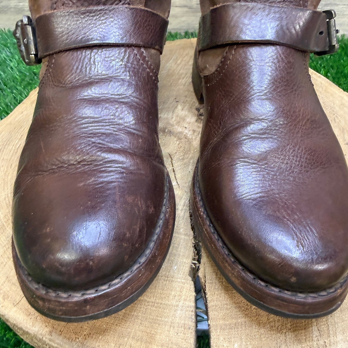 Frye Women - Size 9B - Dark Brown Suede Riding Boots Style 76607