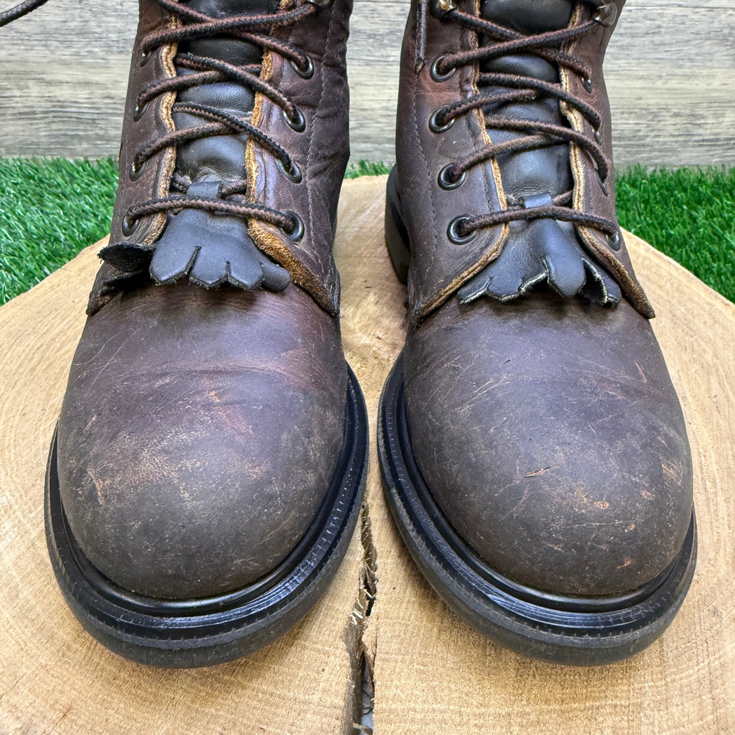 Red Wing Women - Size 6 - Brown Steel Toe Lace Up Boots Style PT99