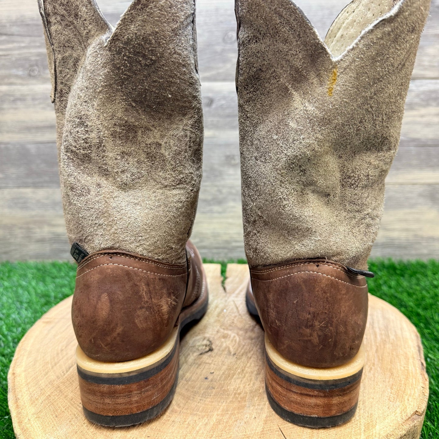 Eduardo’s Women - Size 6 - Brown Snip Toe Cowboy Boots 495