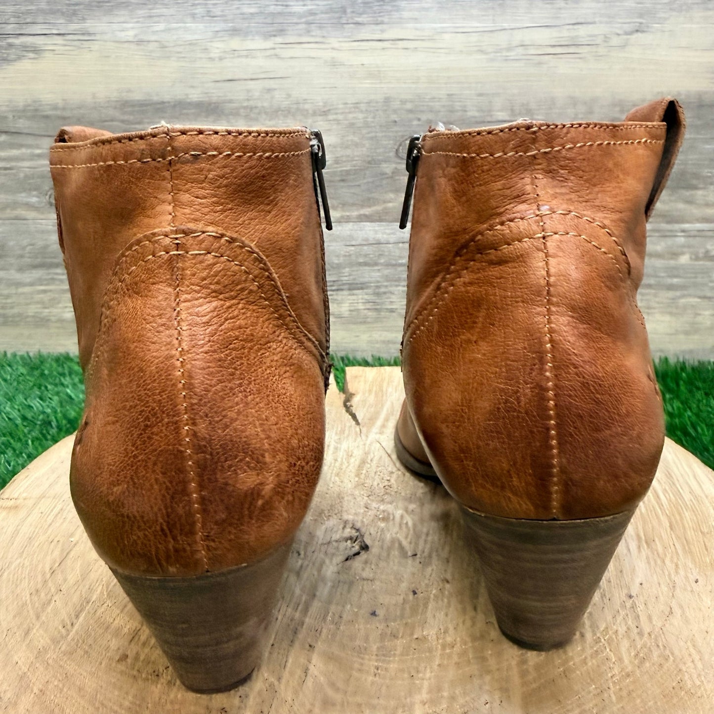 Frye Women - Size 9M - Camel Ankle Zipper Boots 3472057