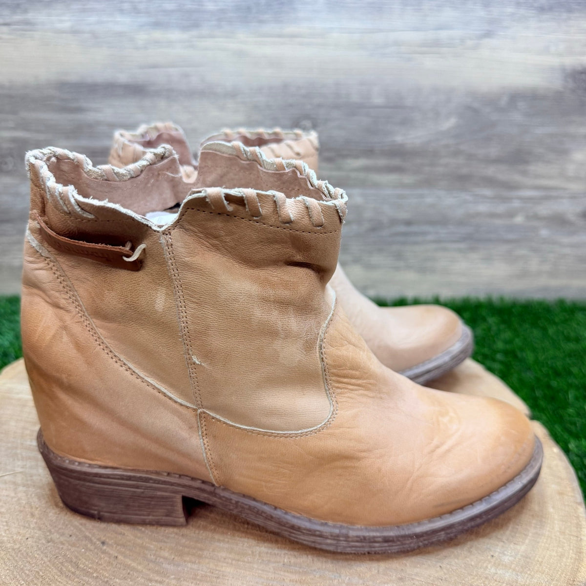 Cool Way Women - Size 7.5 - Sand Ankle Boots