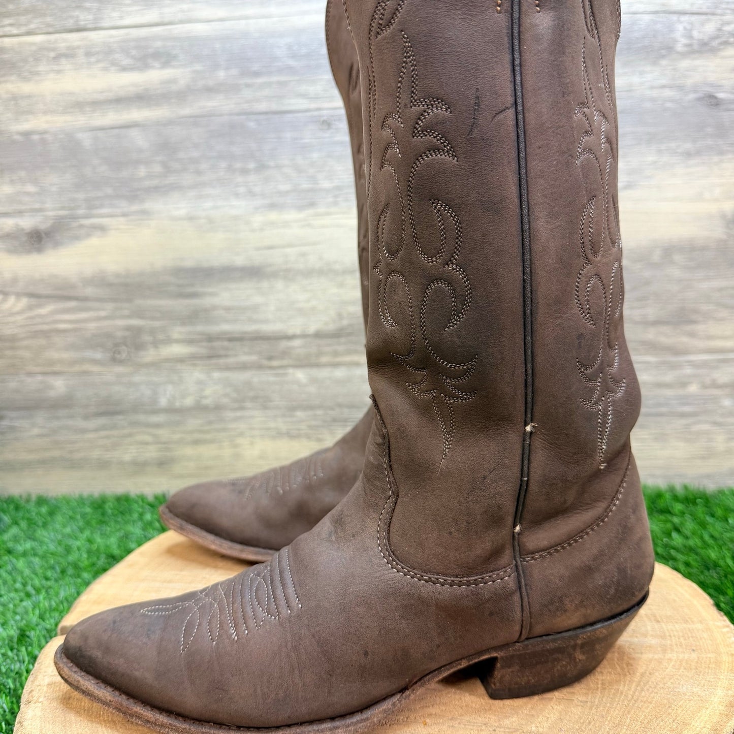 Nocona Women - Size 6B - Vintage Dark Brown Western Cowboy Boots 13662