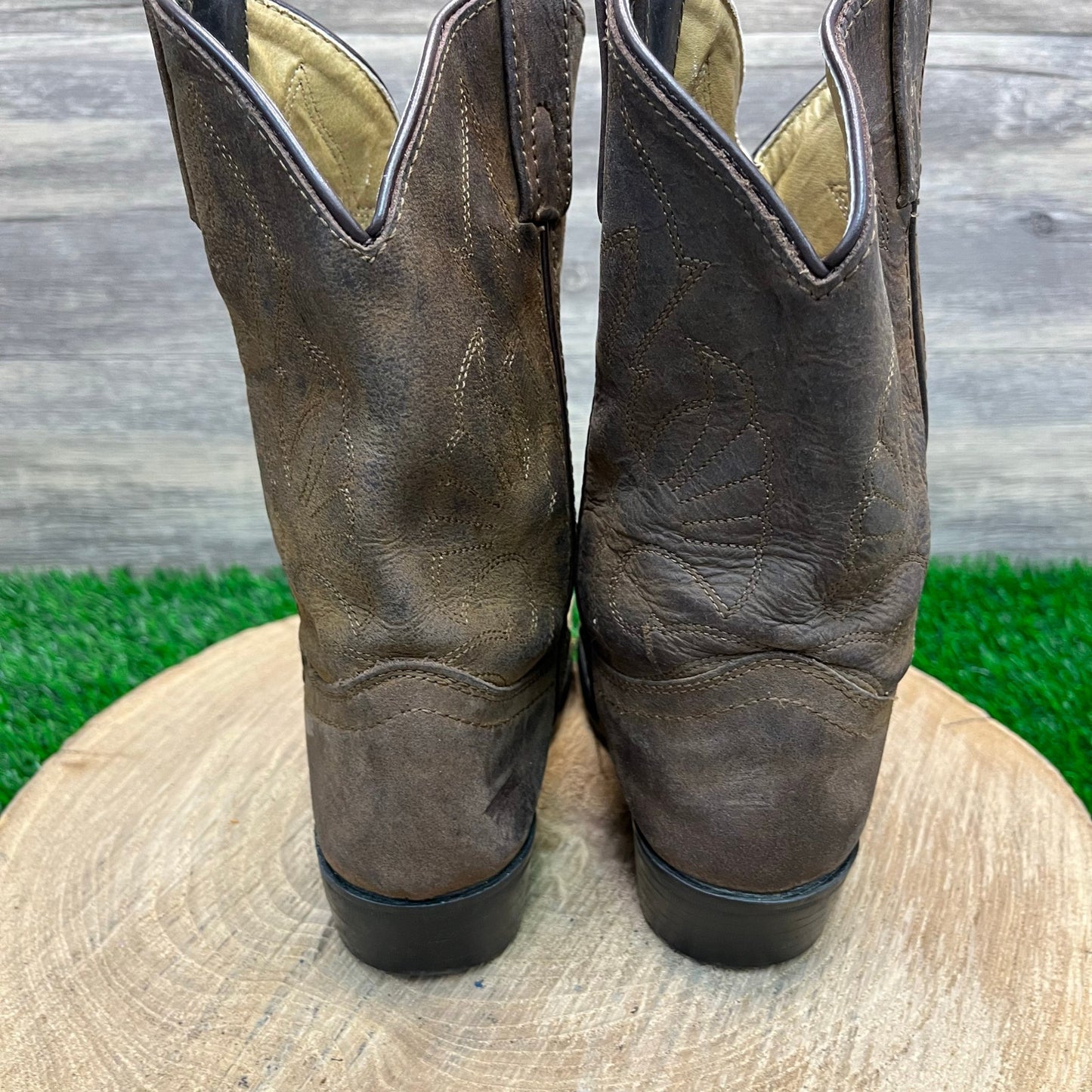 Masterson Youth - Size 1M - Brown Cowboy Boots Style RB2000C