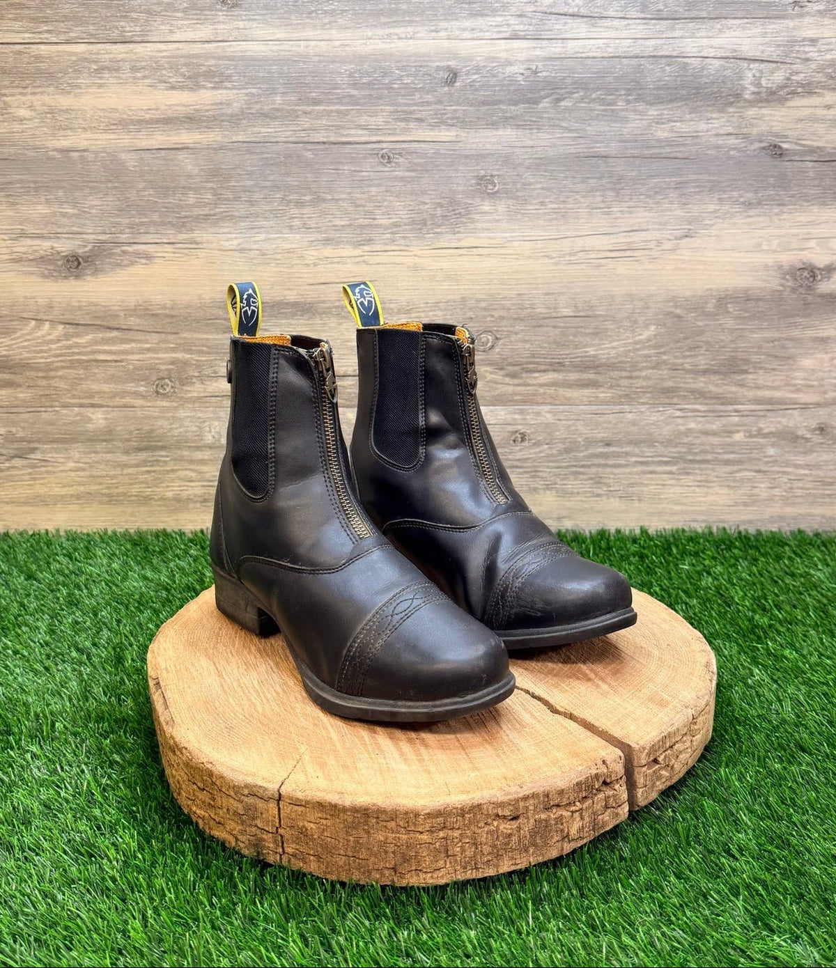 Moretta Women - Size 6 - Black Ankle Equestrian Boots Clio