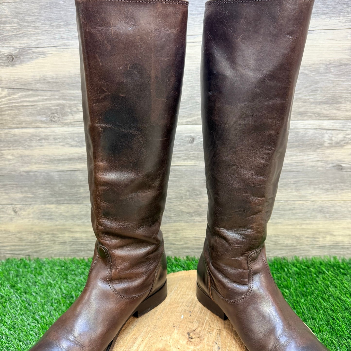 Frye Women - Size 6B - Brown Lindsay Riding Boots 76431