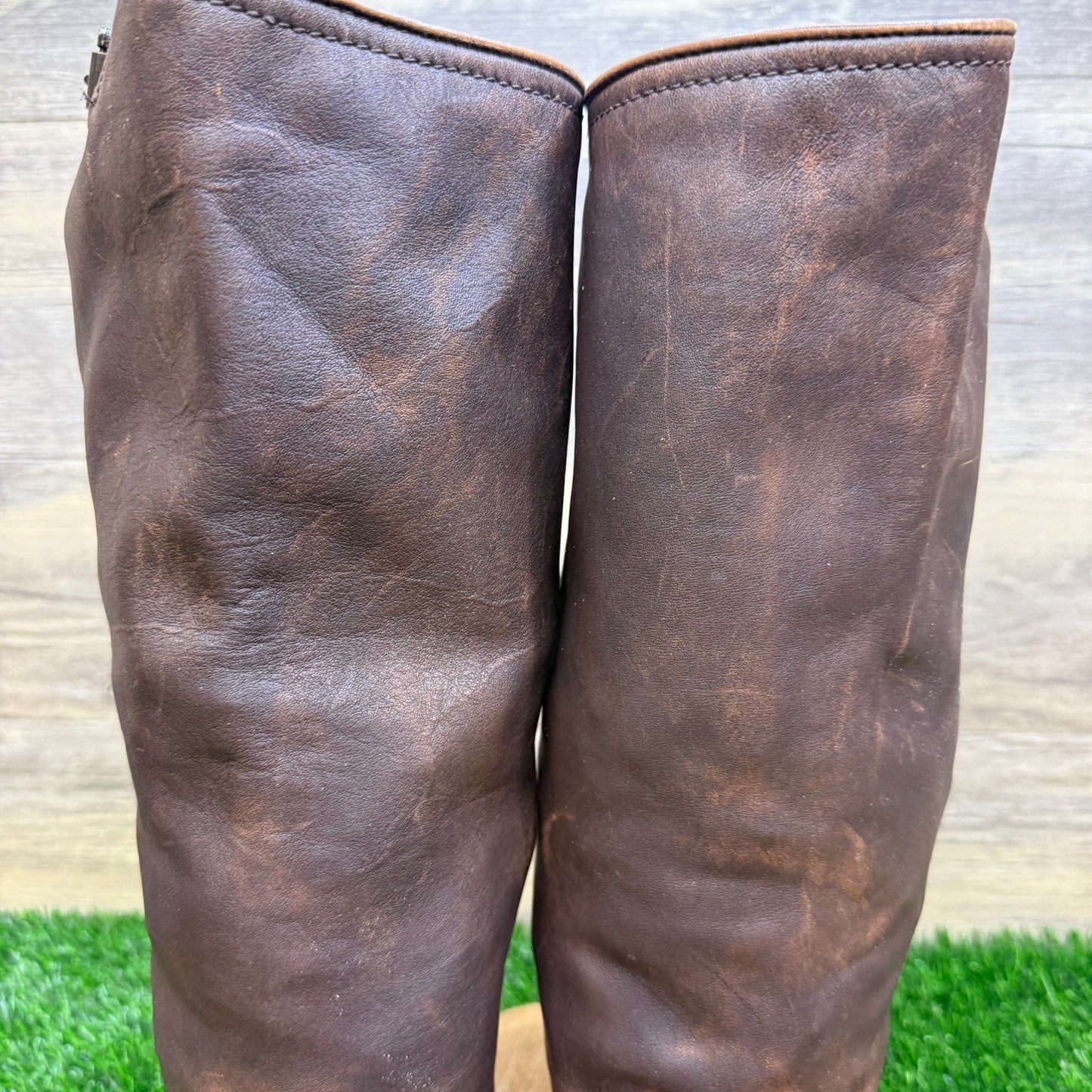 Frye Women Size 9B - Chocolate Brown Veronic Harness Moto Boots Style 77609
