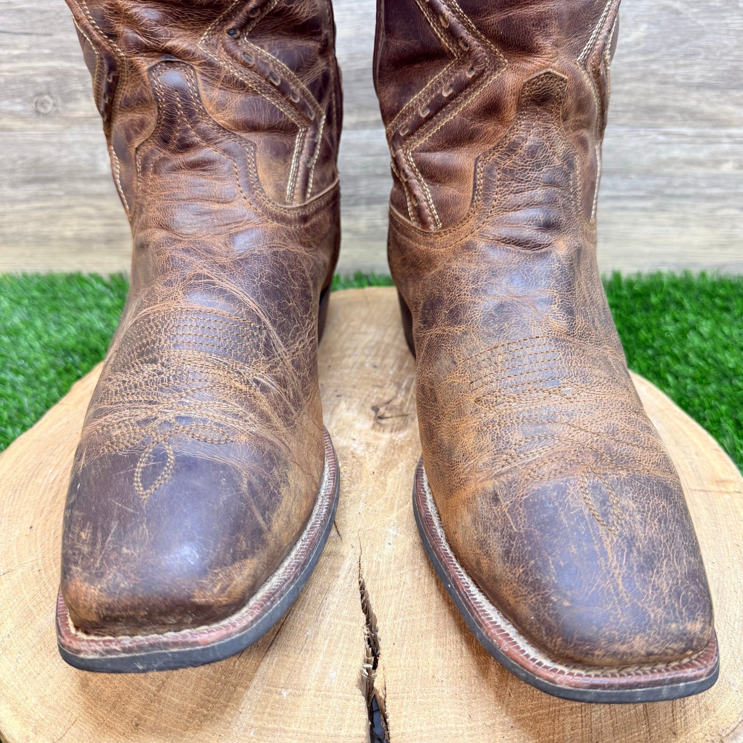 Laredo Men - Size 11EW - Brown Square Toe Western Cowboy Boots 68329