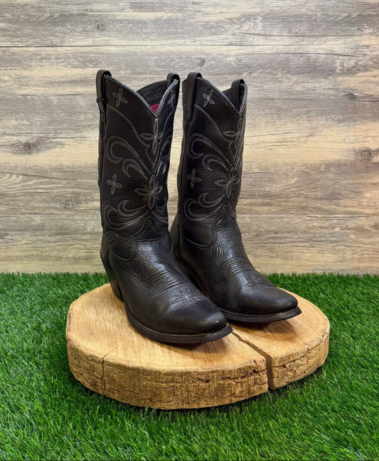 Ariat Women - Size 8.5B - Black Deertan Cowboy Boots Style 13670