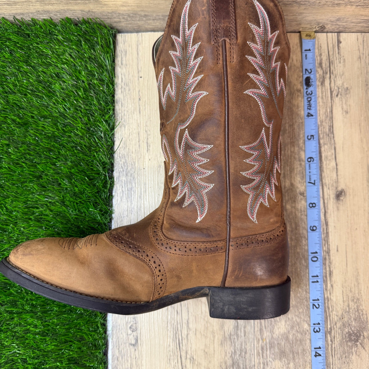 Ariat Women - Size 7.5B - Brown Stockman Cowboy Boots Style 29427