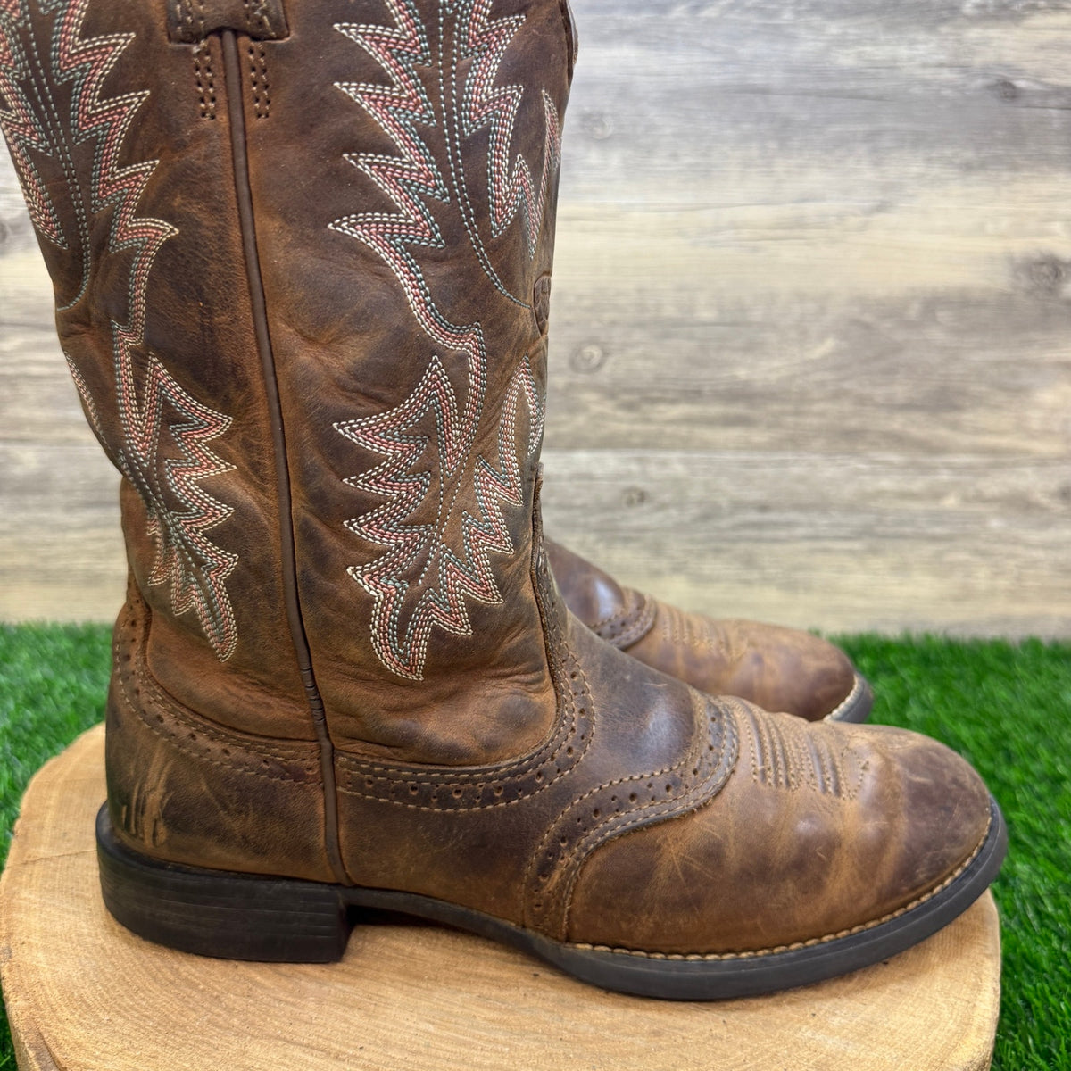 Ariat Women - Size 8.5B - Brown Stockman Cowboy Boots Style 10001605