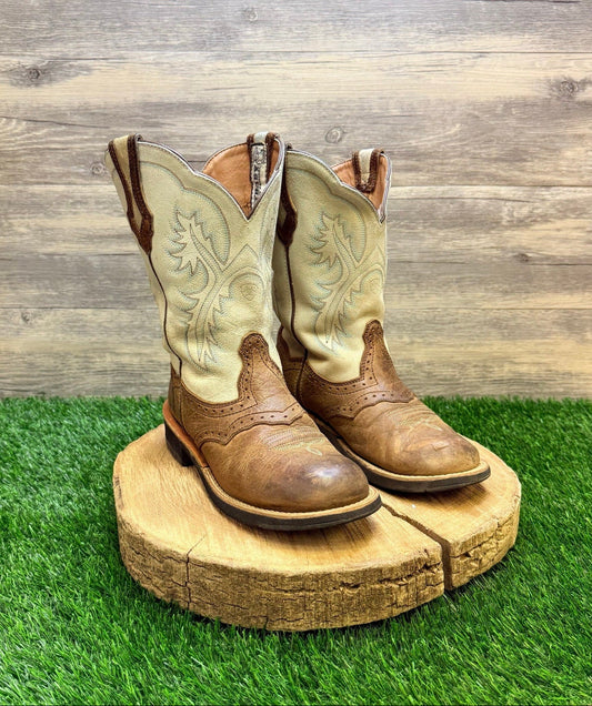 Ariat Women - Size 6.5B - Cream / Tan Fatbaby Cowboy Boots 10005904