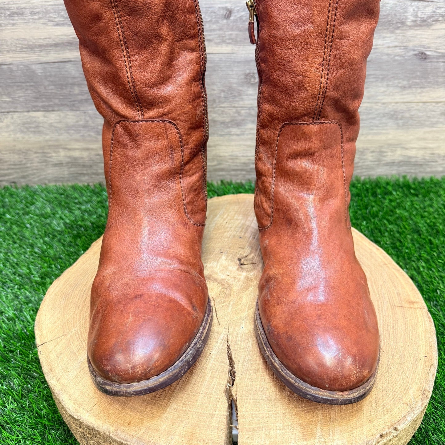 Vince Camuto Women - Size 10 - Brown Riding Zipper Boots