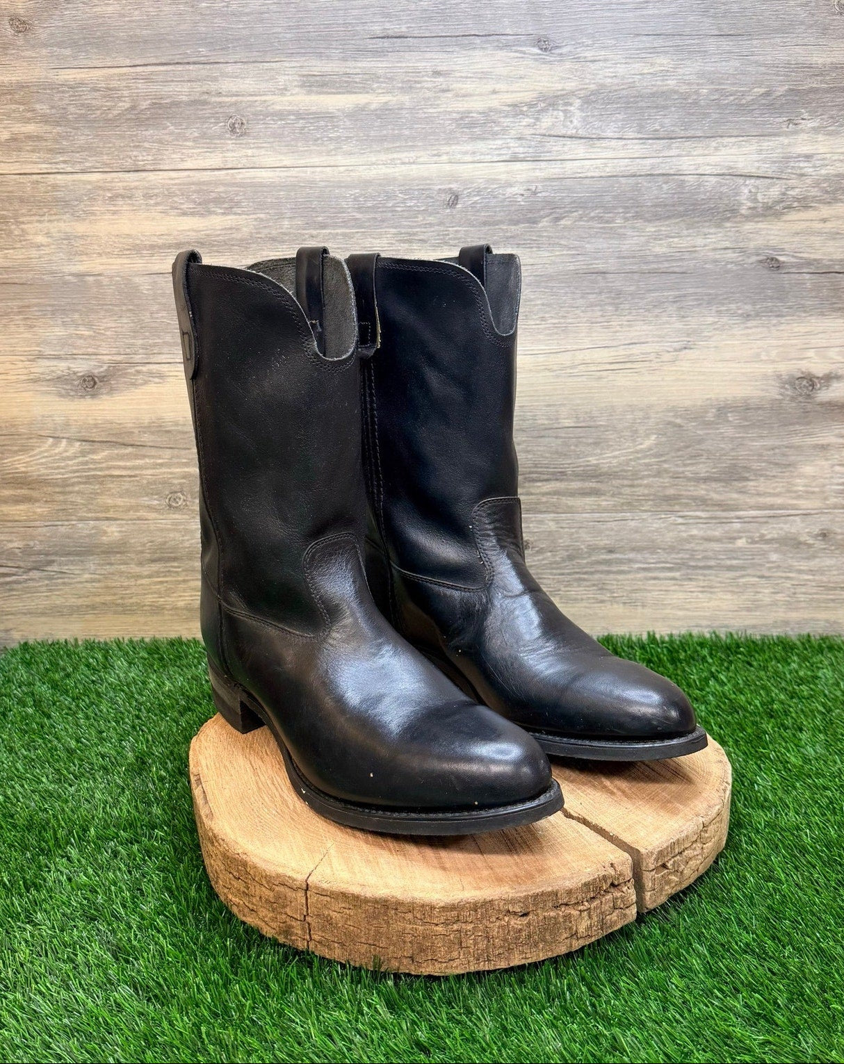 Unknown Men - Size 13EE - Black Roper Style Western Cowboy Boots