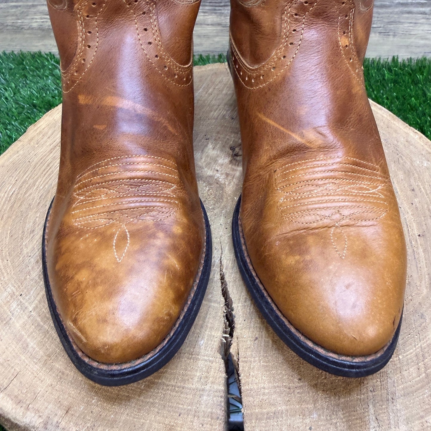 Ariat Women - Size 8B - Tan Scroll Western Cowboy Boots Style 10010971