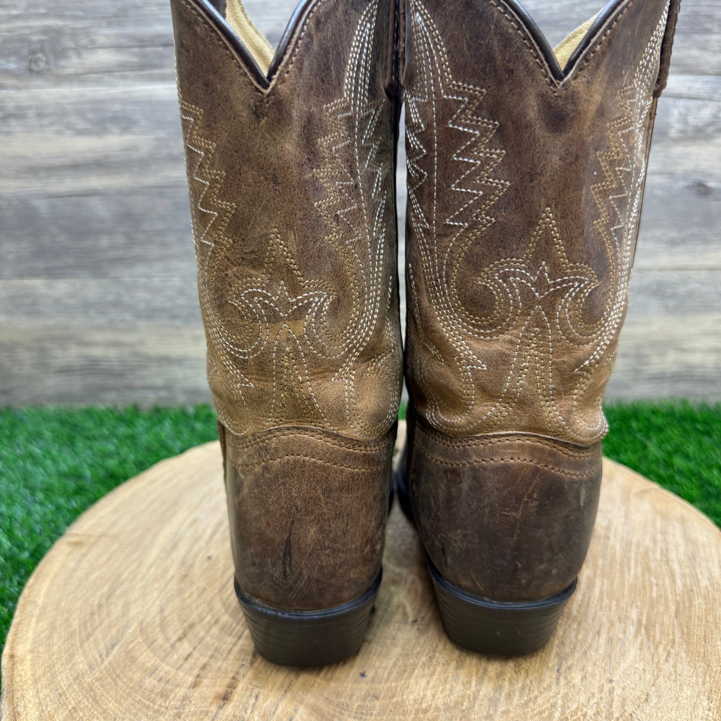 Smoky Mountain Youth - Size 1R - Brown Cowboy Boots Style 3435C
