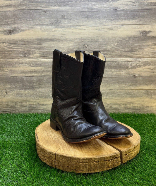 Old West Youth - Size 6 - Black Cowboy Boots Style CRY4110G