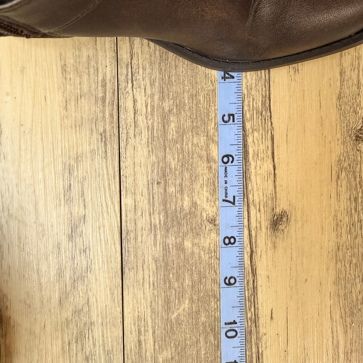 Time and Tru Women - Size 6.5 - Brown Faux Leather Moto Cowboy Boors 56514