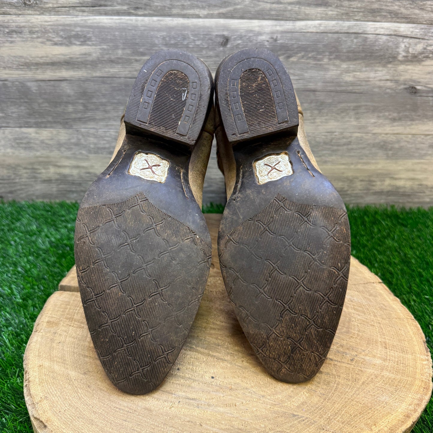 Twisted X Women - Size 9B - Bomber Brown Stitch Cowboy Boots Style WWT0025