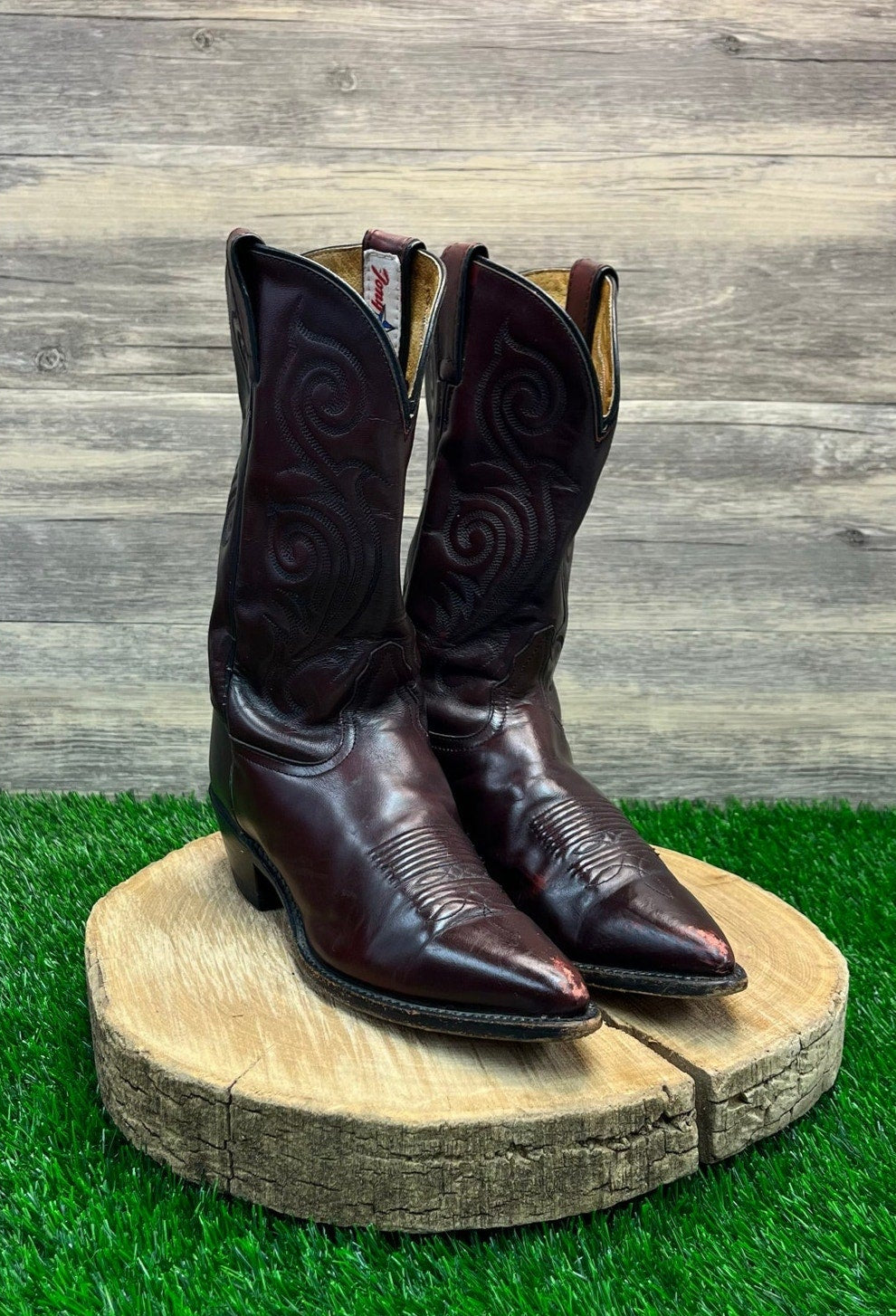 Tony Lama Women - Size 8B - Maroon Cowboy Boots Style VE1985