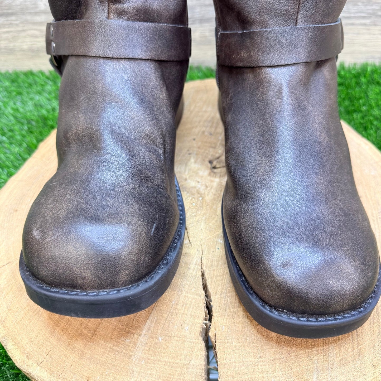 No Boundaries Women - Size 11 - Black Harness Ankle Harness Boots 54537