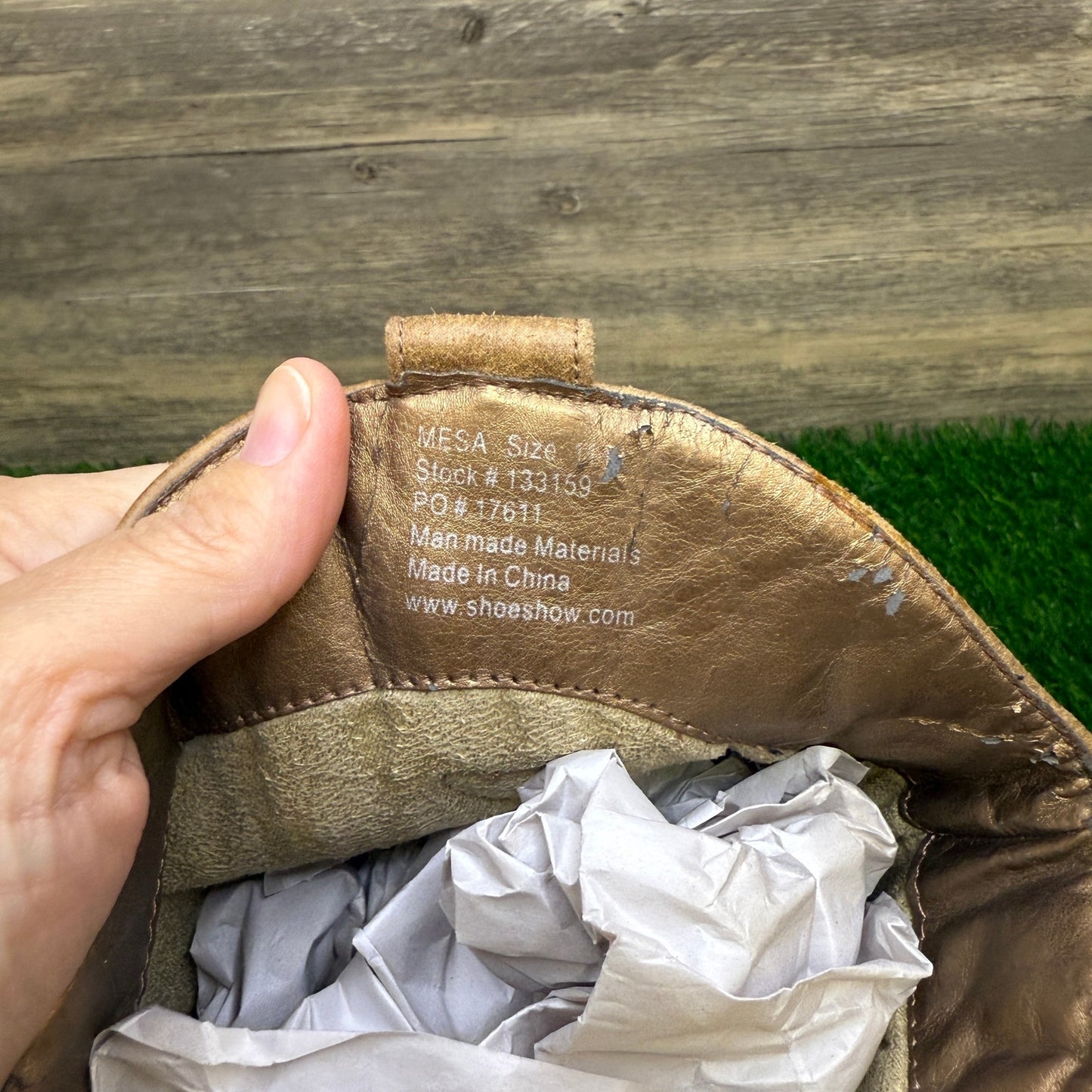 Rodeo Ropers Women - Size 9.5 - Brown Faux Leather Style 133159