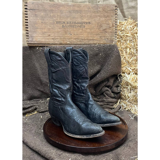 Tony Lama Women - Size 5.5M - Black Cowboy Boots Style 5056