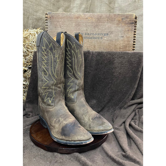 Old West Men - Size 8.5EE - Brown Cowboy Boots Style OW2051